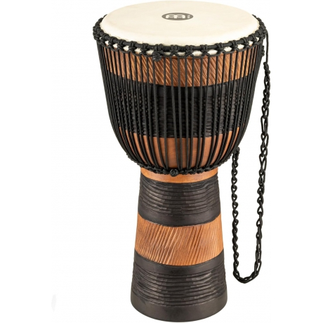 Meinl ADJ3-L+BAG African Style Rope Tuned Series Large 12" Djembe (Brown/Black)<br>Fotoğraf: 1/4