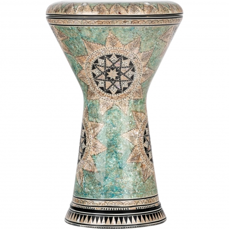 Meinl Artisan Edition Series 9" Darbuka (White Pearl Mosaic Queen)<br>Fotoğraf: 2/4