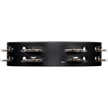 Meinl CTA2S-BK 8" Black Steel Jingle Wood Compact Tamburin (Siyah)<br>Fotoğraf: 6/6