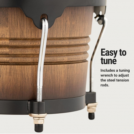 Meinl FWB190ATB-M Free Ride Series 6.75" / 8" Bongo Set (Antique Tobacco Burst)<br>Fotoğraf: 4/6