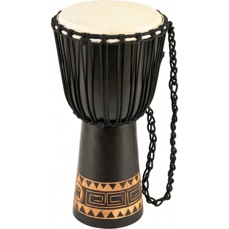 Meinl HDJ1-L Carving African Style 12" Djembe (Dark Brown)<br>Fotoğraf: 1/10