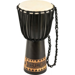 Meinl HDJ1-L Carving African Style 12" Djembe (Dark Brown)
