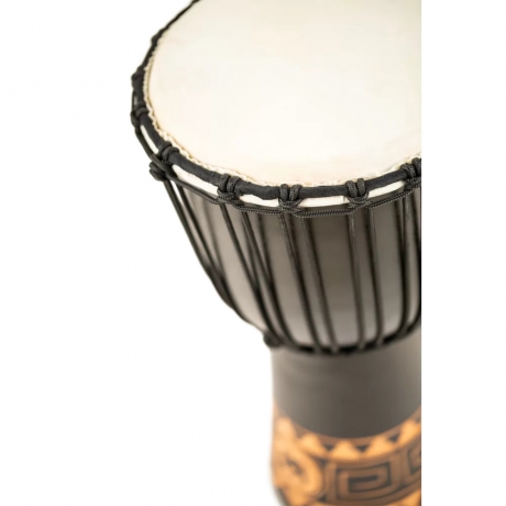 Meinl HDJ1-M Carving African Style 10" Djembe (Dark Brown)<br>Fotoğraf: 3/10