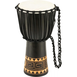 Meinl HDJ1-S Carving African Style 8" Djembe (Dark Brown)