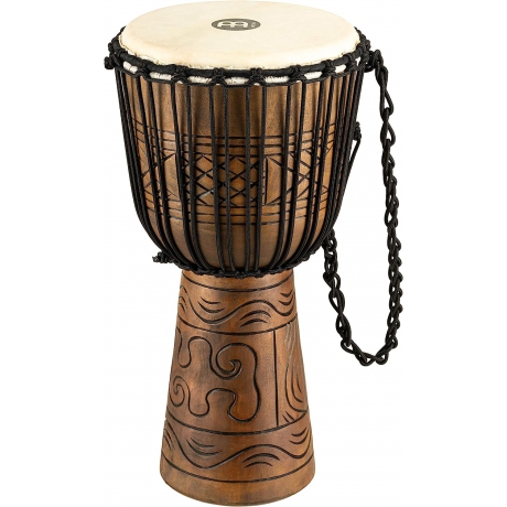 Meinl HDJ17-L Artifact Series 12" Djembe (Wood Brown)<br>Fotoğraf: 1/10