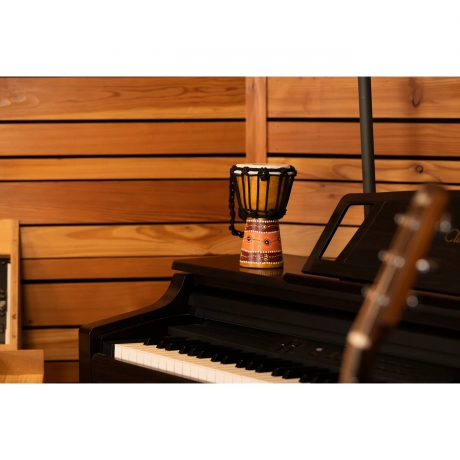 Meinl HDJ5-XXS African Style XX-Small Djembe (Brown Python Design)<br>Fotoğraf: 6/6