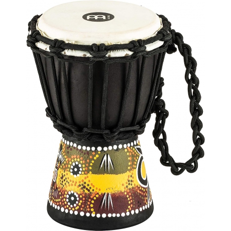Meinl HDJ7-XXS African Style XX-Small Djembe (Black Gecko Design)<br>Fotoğraf: 1/6