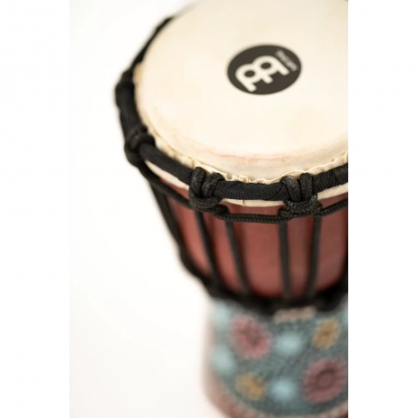Meinl HDJ8-XXS African Style XX-Small Djembe (Red Flower Desing)<br>Fotoğraf: 3/6