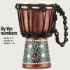 Meinl HDJ8-XXS African Style XX-Small Djembe (Red Flower Desing)<br>Fotoğraf: 2/6