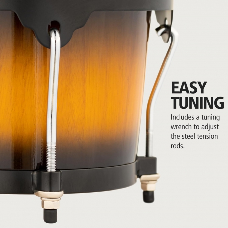 Meinl Headliner Series HB100 Wood 6.75"/8" Bongo Set<br>Fotoğraf: 5/5