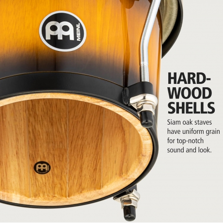 Meinl Headliner Series HB100 Wood 6.75"/8" Bongo Set<br>Fotoğraf: 3/5