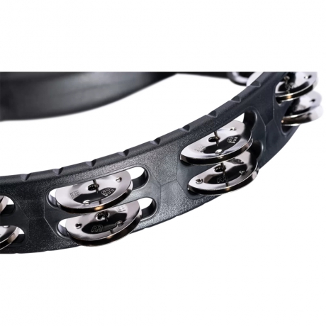 Meinl HTMT1BK ABS Plastic Stainless Steel Jingles 2 Row Tamburin (Siyah)<br>Fotoğraf: 5/6