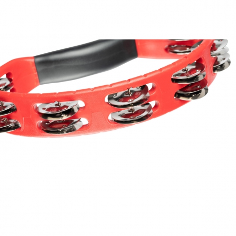 Meinl HTMT1R Stainless Steel Jingles Headliner Range Hand Tamburin (Kırmızı)<br>Fotoğraf: 5/6