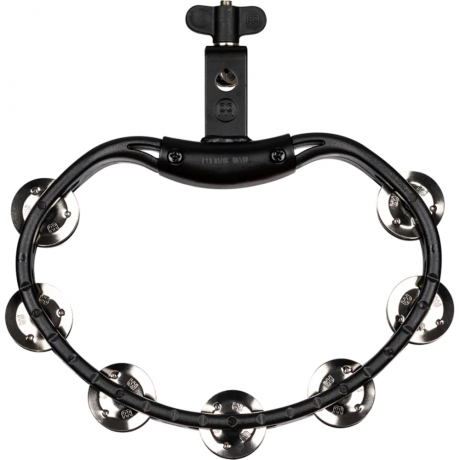 Meinl HTMT2BK Stainless Steel Jingle Headliner Range Mounted Tamburin<br>Fotoğraf: 2/6