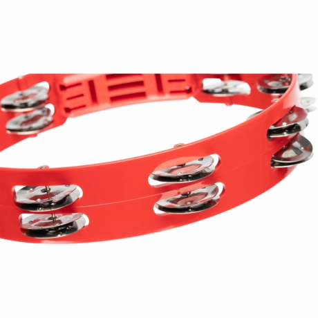 Meinl HTT10R Stainless Steel Jingle 2-rows 10" Tour Tamburin (Kırmızı)<br>Fotoğraf: 5/8