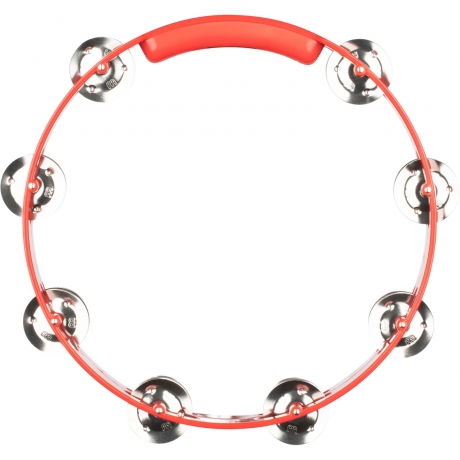 Meinl HTT10R Stainless Steel Jingle 2-rows 10" Tour Tamburin (Kırmızı)<br>Fotoğraf: 2/8