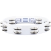 Meinl HTT10WH Stainless Steel Jingle 2-rows 10" Tour Tamburin (Beyaz)<br>Fotoğraf: 3/7