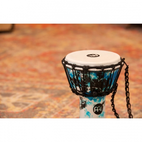 Meinl Junior 7" Djembe (Galactic Blue Tie Dye)<br>Fotoğraf: 8/9