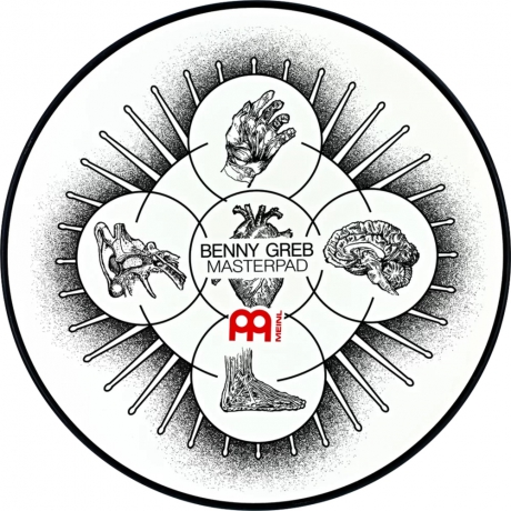 Meinl MPP-12-BG Benny Greb Masterpad 12'' Çalışma Pedi<br>Fotoğraf: 1/4