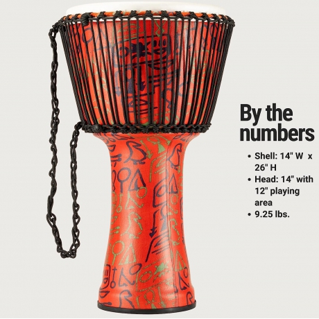 Meinl PADJ1-XL-F Travel Series 14" Djembe (Pharaohs)<br>Fotoğraf: 2/2