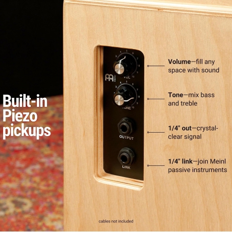 Meinl PSC100NT Snarecraft Elektro Cajon (Natural)<br>Fotoğraf: 2/6