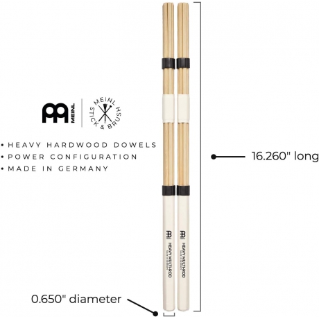 Meinl SB207 Multi-rod Heavy Hardwood Baget<br>Fotoğraf: 2/2