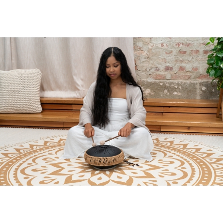 Meinl Sonic Energy 10" Medium Octave Steel Tongue Drum (B Minor, 8 Notes, 432 Hz, Black)<br>Fotoğraf: 5/6