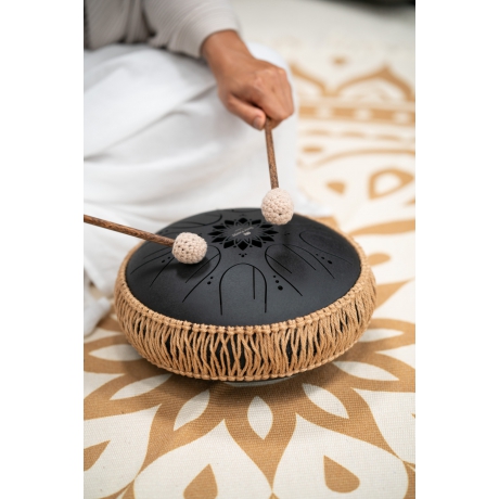 Meinl Sonic Energy 10" Medium Octave Steel Tongue Drum (B Minor, 8 Notes, 432 Hz, Black)<br>Fotoğraf: 6/6