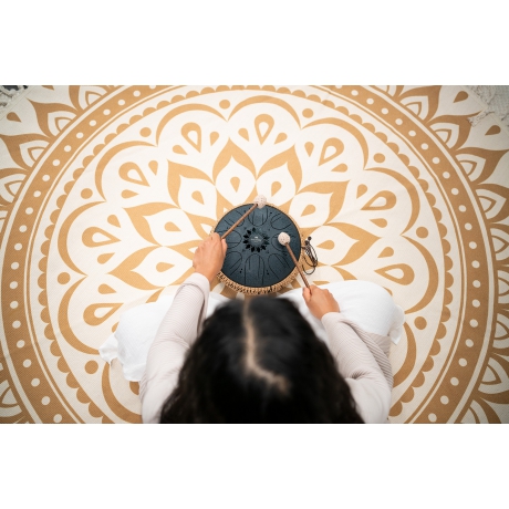 Meinl Sonic Energy 10" Medium Octave Steel Tongue Drum (C Minor, 8 Notes, 432 Hz, Navy Blue)<br>Fotoğraf: 8/8