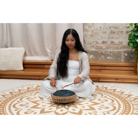 Meinl Sonic Energy 10" Medium Octave Steel Tongue Drum (C Minor, 8 Notes, 432 Hz, Navy Blue)<br>Fotoğraf: 5/8