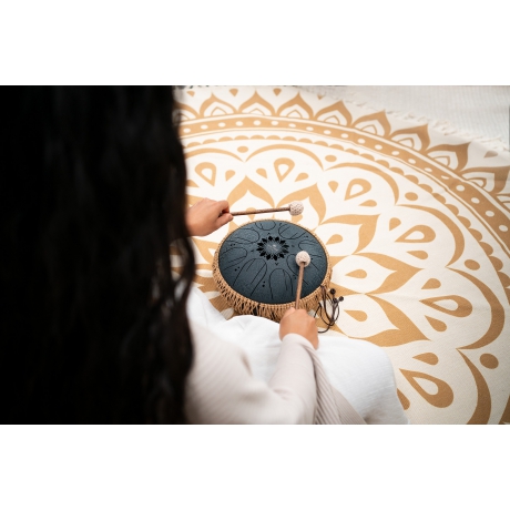 Meinl Sonic Energy 10" Medium Octave Steel Tongue Drum (C Minor, 8 Notes, 432 Hz, Navy Blue)<br>Fotoğraf: 7/8