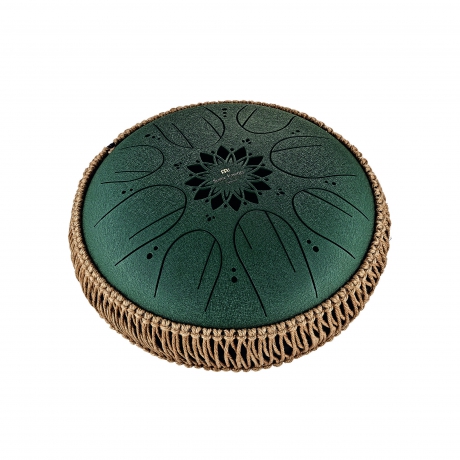 Meinl Sonic Energy 10" Medium Octave Steel Tongue Drum (F# Minor, 8 Notes, 432 Hz, Dark Green)<br>Fotoğraf: 1/4