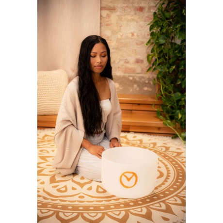 Meinl Sonic Energy 12" Planetary Tuned Crystal Singing Bowl – Synodic Day 194.18 Hz<br>Fotoğraf: 3/4