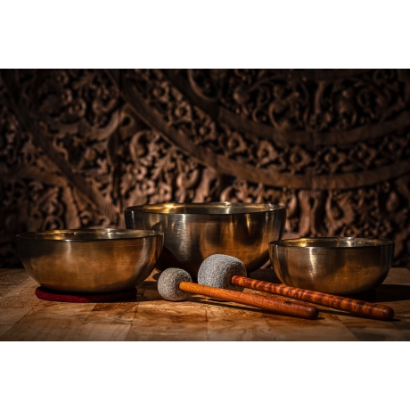 Meinl Sonic Energy 3-Parça Energy Therapy Series Singing Bowl Set (1000/1400/2200 g)<br>Fotoğraf: 9/9