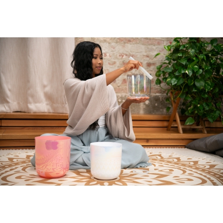 Meinl Sonic Energy 3-Parça Essence Crystal Singing Bowl Set (E4 / B3 / G3, 440 Hz)<br>Fotoğraf: 4/4