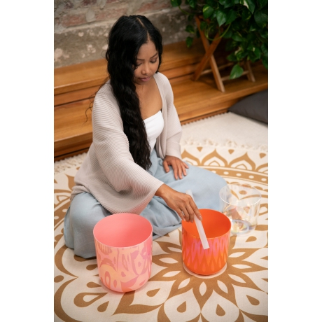 Meinl Sonic Energy 3-Parça Essence Crystal Singing Bowl Set (E4 / C4 / G3, 440 Hz)<br>Fotoğraf: 3/4