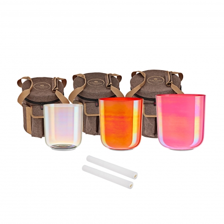 Meinl Sonic Energy 3-Parça Essence Crystal Singing Bowl Set (E4 /