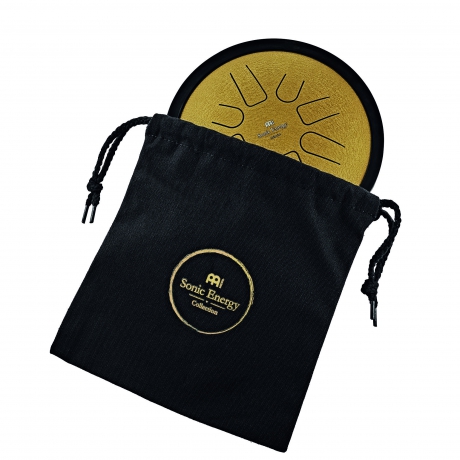 Meinl Sonic Energy 7" Small Steel Tongue Drum (C Minor, 8 Notes, 440 Hz, Gold)<br>Fotoğraf: 3/4