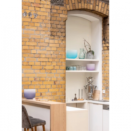 Meinl Sonic Energy CSBC10G Throat Chakra 10'' Crystal Singing Bowl Note G4 (Color Frosted Light Blue)<br>Fotoğraf: 4/4