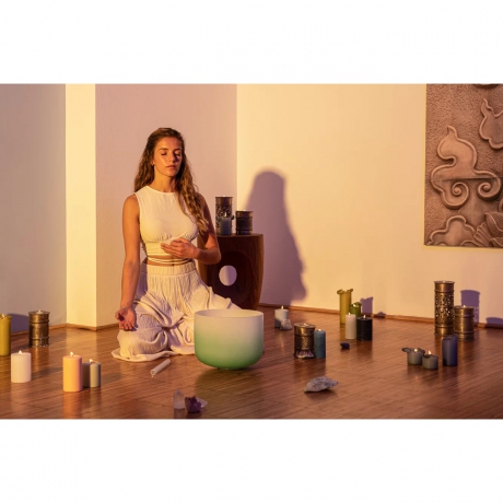 Meinl Sonic Energy CSBC11F Heart Chakra 11’’ Crystal Singing Bowl Note F4 (Color Frosted Green)<br>Fotoğraf: 3/3