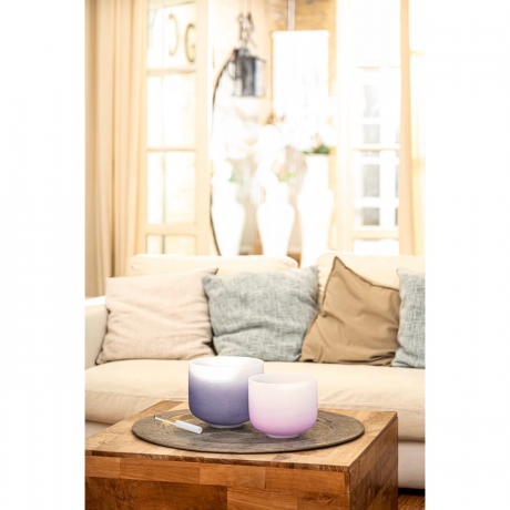 Meinl Sonic Energy CSBC8B Crown Chakra 8'' Crystal Singing Bowl Note B4 (Color Frosted Purple)<br>Fotoğraf: 4/5