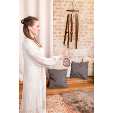 Meinl Sonic Energy Flower of Life Meditation Chime (36"/90 cm - 432 Hz - Bronz)<br>Fotoğraf: 3/3