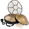 Meinl Sonic Energy HPSTL100 Stainless Steel 10 Notes D Kurd Handpan (Vintage Gold)<br>Fotoğraf: 3/8