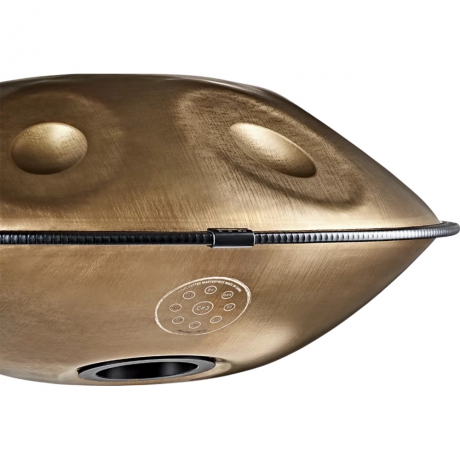 Meinl Sonic Energy HPSTL92 Stainless Steel C# Minör 9 Note Handpan (Vintage Gold)<br>Fotoğraf: 2/8