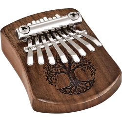 Meinl Sonic Energy KL801TOL Mini Solid Tree Of Life C Major 8 Note Kalimba (Black Walnut)