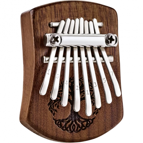 Meinl Sonic Energy KL801TOL Mini Solid Tree Of Life C Major 8 Note Kalimba (Black Walnut)<br>Fotoğraf: 4/5