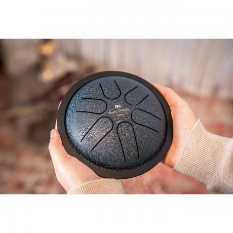 Meinl Sonic Energy MSTD2NB Mini Steel A-major 6'' Tongue Drum (Navy Blue)<br>Fotoğraf: 4/6