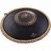 Meinl Sonic Energy Octave Steel Floral Design D-kurd 16" Tongue Drum (Siyah)<br>Fotoğraf: 1/5
