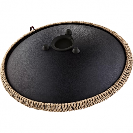 Meinl Sonic Energy Octave Steel Floral Design D-kurd 16" Tongue Drum (Siyah)<br>Fotoğraf: 2/5