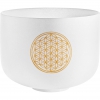Meinl Sonic Energy PCSB10FOL Flower Of Life 10’’ Crystal Singing Bowl Om 128 Hz (White Frosted)<br>Fotoğraf: 1/3